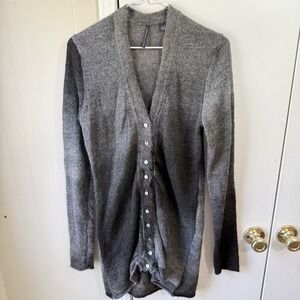 ISDA & Co Womens Italian Yarn Mohair Ombre Cardigan Medium Indie Grunge Granola